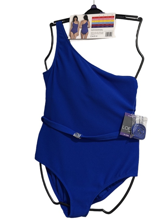 LOFT Other - LOFT women One-Shoulder One-Piece Swimsuit in Cobalt Blue